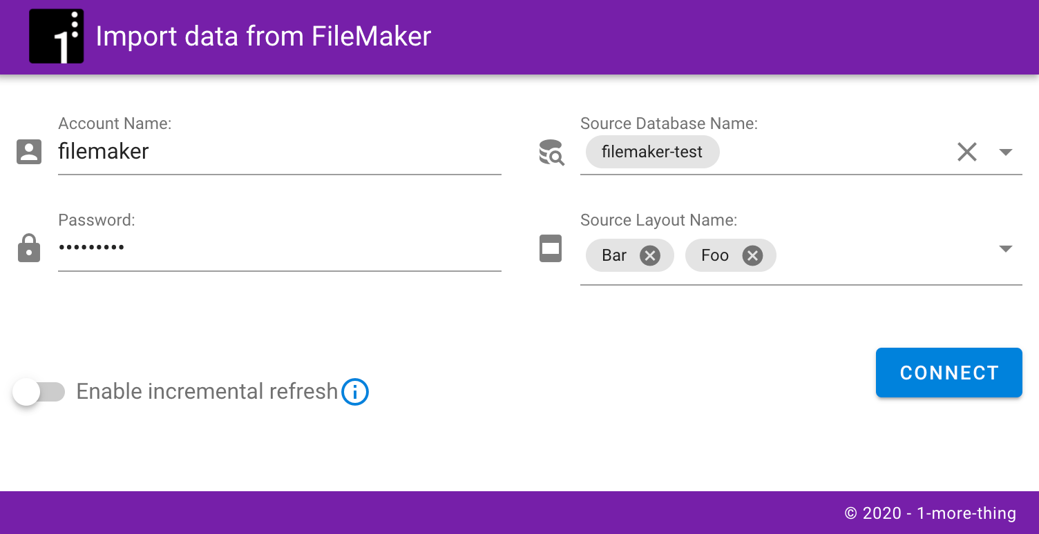 FileMaker 2 Tableau