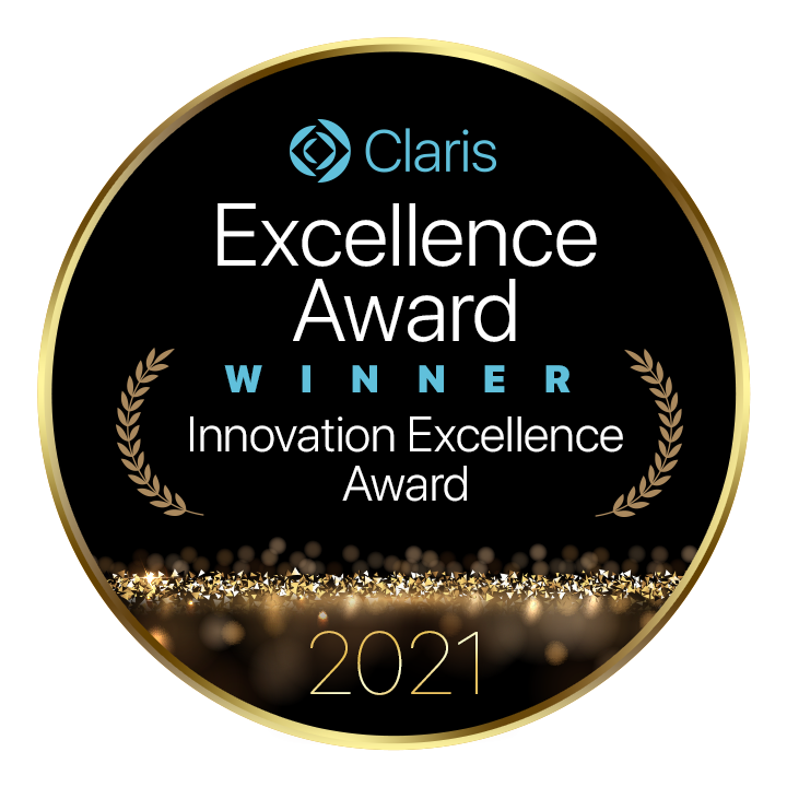 Claris Innovation Excellence Award Badge